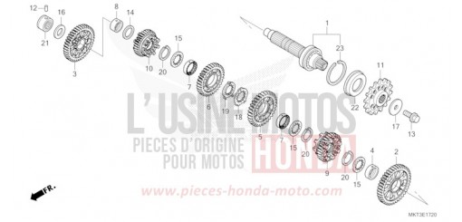 TRANSMISSION (COUNTERSHAFT) ADV750M de 2021